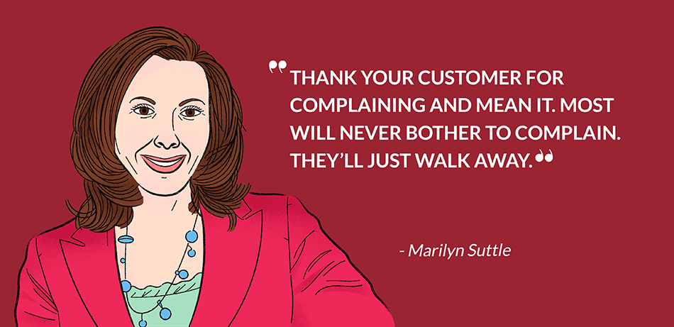 Marilyn Suttle Quote About Call Center Training